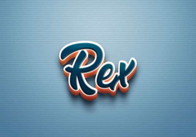 Free photo of Cursive Name DP: Rex