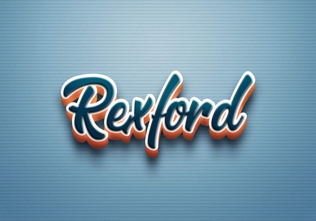 Free photo of Cursive Name DP: Rexford