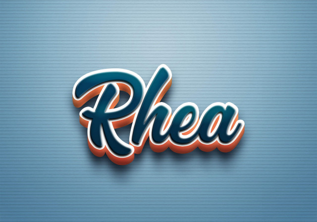 Free photo of Cursive Name DP: Rhea