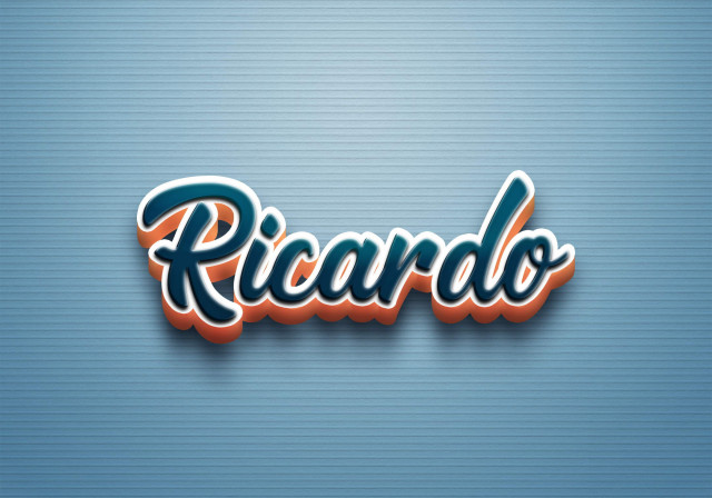 Free photo of Cursive Name DP: Ricardo