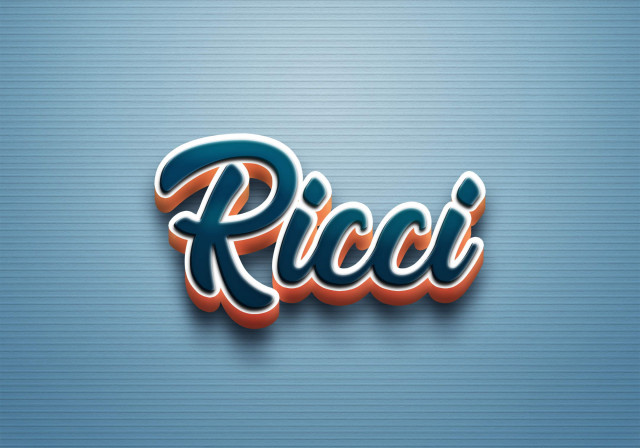 Free photo of Cursive Name DP: Ricci