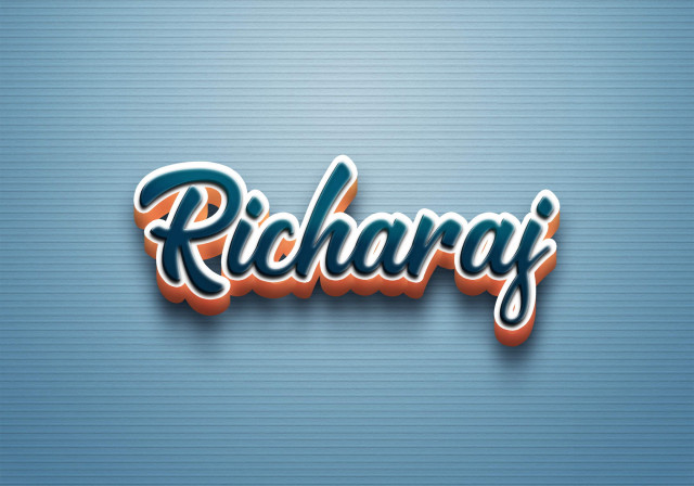 Free photo of Cursive Name DP: Richaraj