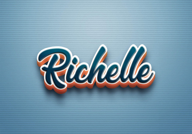 Free photo of Cursive Name DP: Richelle