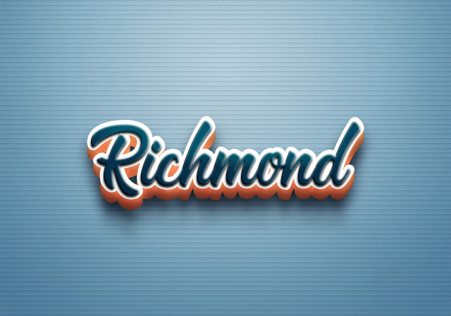 Free photo of Cursive Name DP: Richmond
