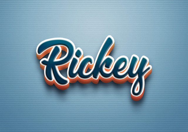 Free photo of Cursive Name DP: Rickey