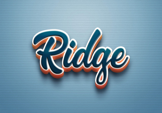 Free photo of Cursive Name DP: Ridge