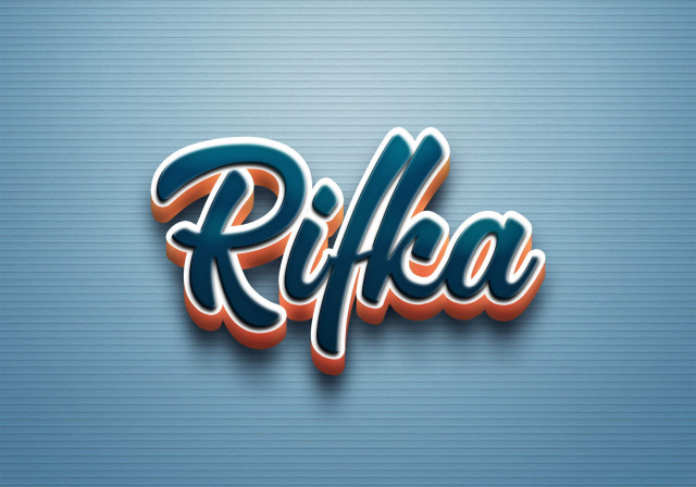 Free photo of Cursive Name DP: Rifka