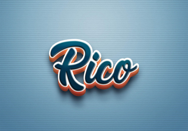 Free photo of Cursive Name DP: Rico