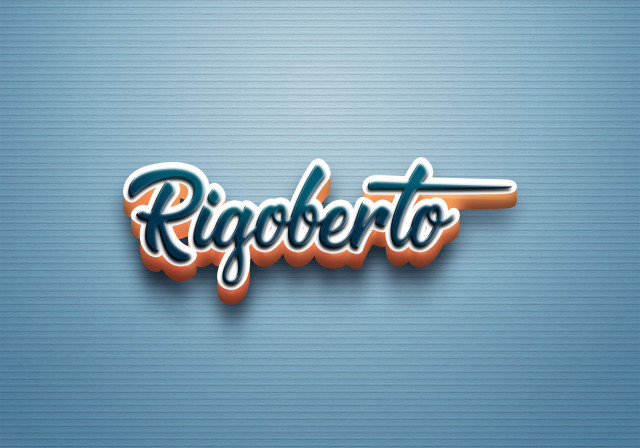 Free photo of Cursive Name DP: Rigoberto