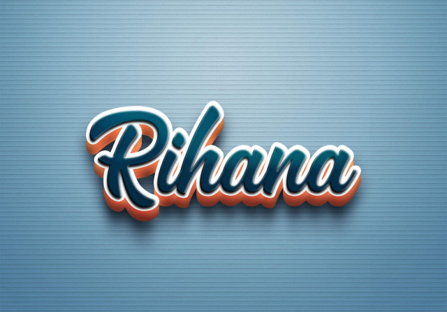Free photo of Cursive Name DP: Rihana