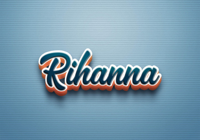 Free photo of Cursive Name DP: Rihanna