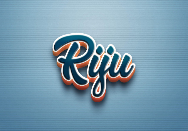 Free photo of Cursive Name DP: Riju