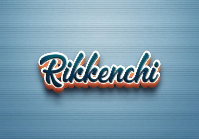 Free photo of Cursive Name DP: Rikkenchi