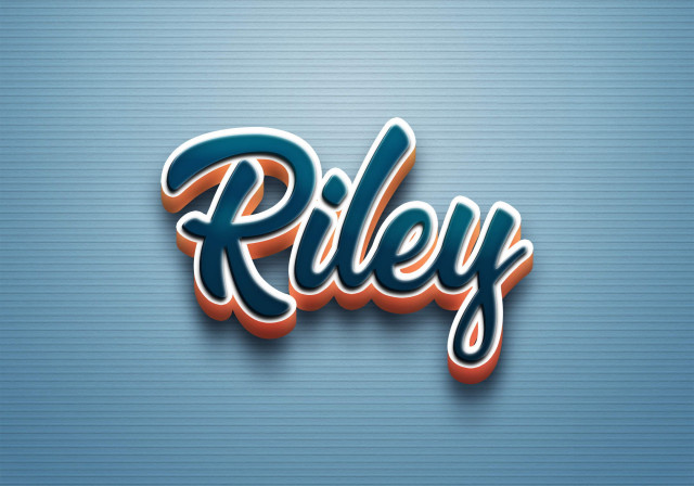 Free photo of Cursive Name DP: Riley