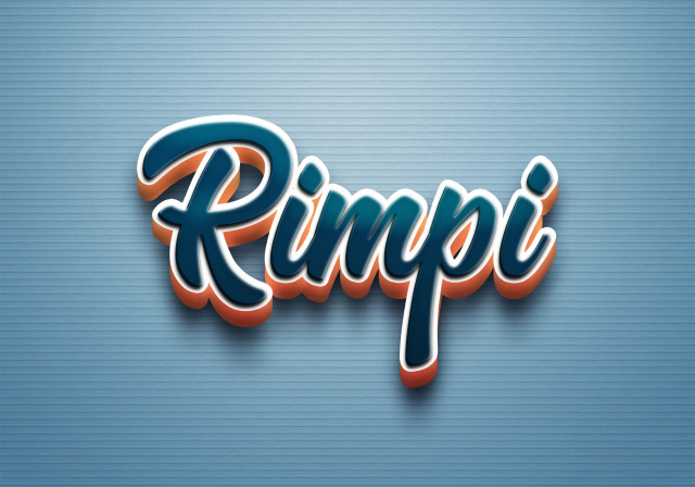 Free photo of Cursive Name DP: Rimpi