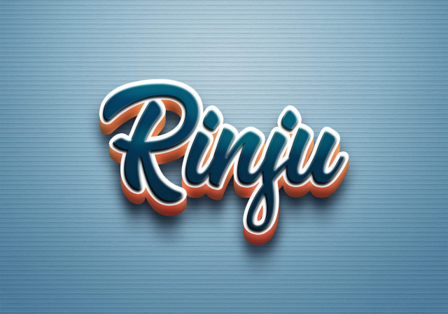 Free photo of Cursive Name DP: Rinju