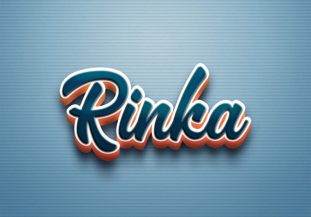 Free photo of Cursive Name DP: Rinka