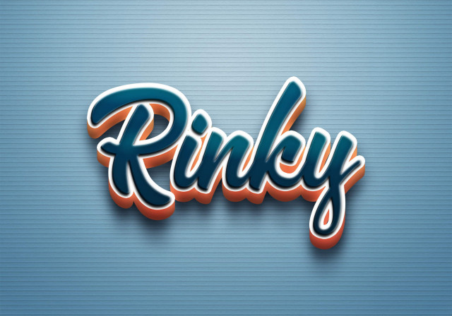 Free photo of Cursive Name DP: Rinky