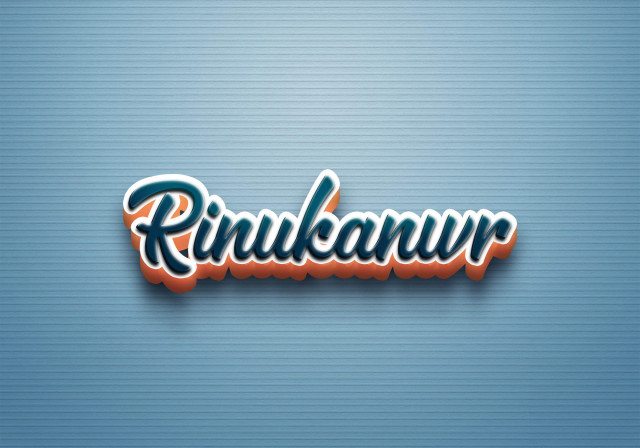 Free photo of Cursive Name DP: Rinukanwr