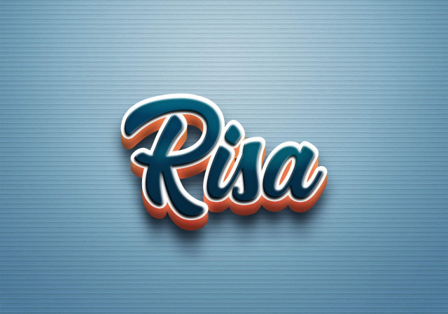 Free photo of Cursive Name DP: Risa