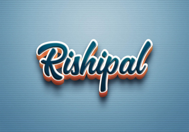 Free photo of Cursive Name DP: Rishipal