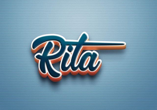 Free photo of Cursive Name DP: Rita