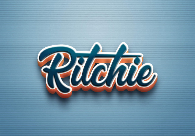 Free photo of Cursive Name DP: Ritchie