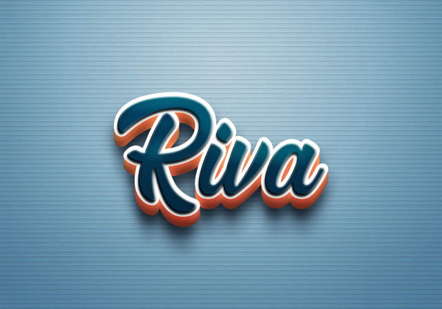 Free photo of Cursive Name DP: Riva