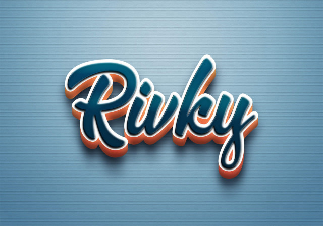 Free photo of Cursive Name DP: Rivky