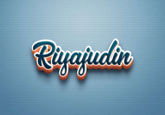 Free photo of Cursive Name DP: Riyajudin