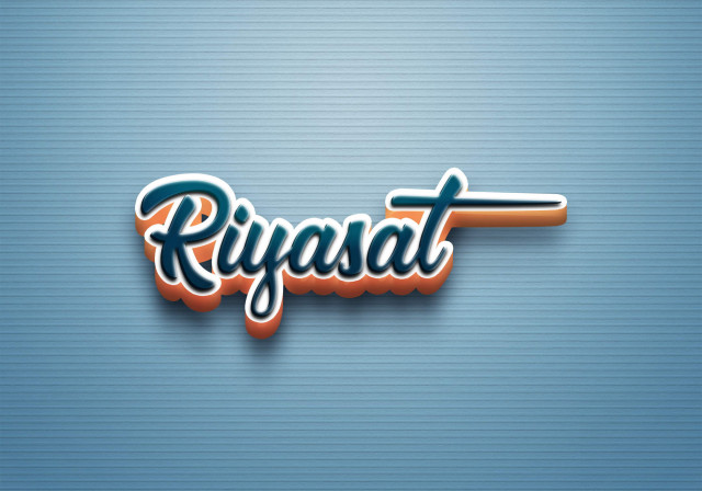 Free photo of Cursive Name DP: Riyasat