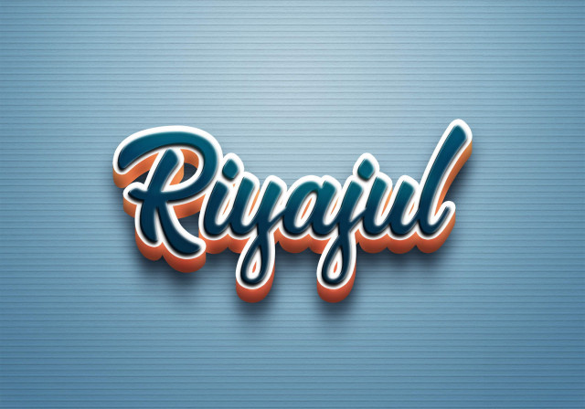 Free photo of Cursive Name DP: Riyajul