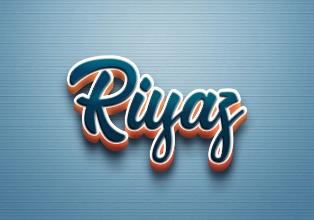 Free photo of Cursive Name DP: Riyaz