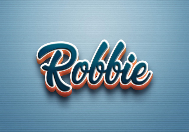 Free photo of Cursive Name DP: Robbie