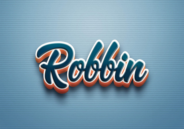 Free photo of Cursive Name DP: Robbin