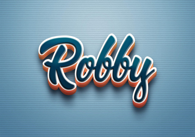 Free photo of Cursive Name DP: Robby