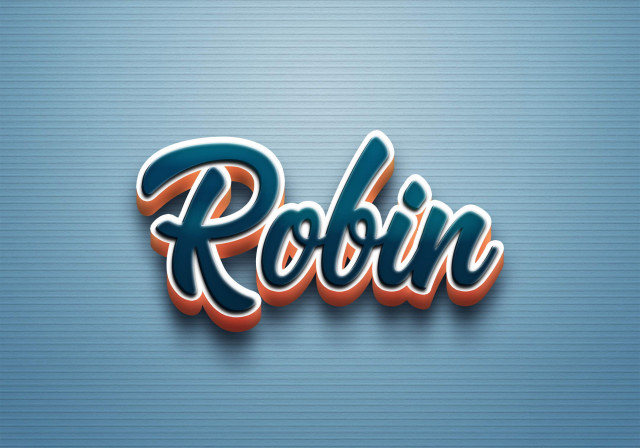 Free photo of Cursive Name DP: Robin