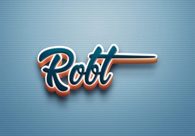 Free photo of Cursive Name DP: Robt