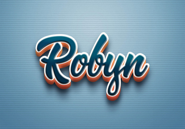 Free photo of Cursive Name DP: Robyn