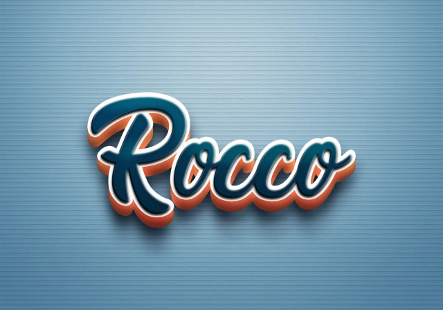 Free photo of Cursive Name DP: Rocco