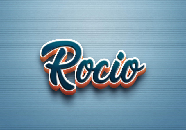 Free photo of Cursive Name DP: Rocio