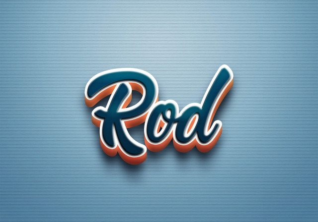 Free photo of Cursive Name DP: Rod