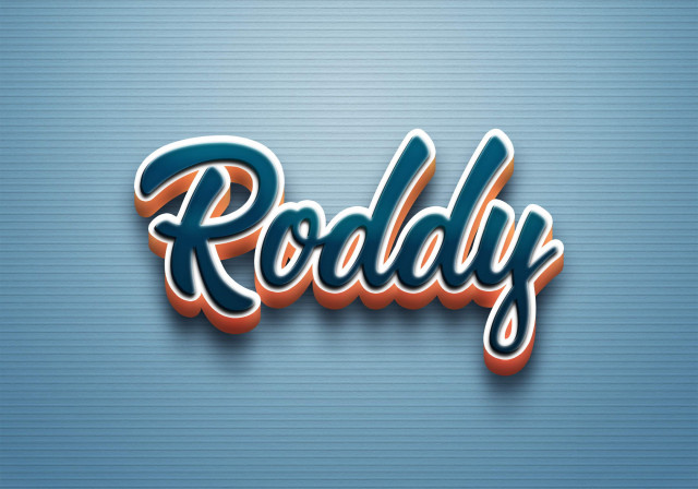 Free photo of Cursive Name DP: Roddy