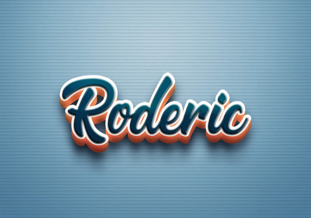 Free photo of Cursive Name DP: Roderic