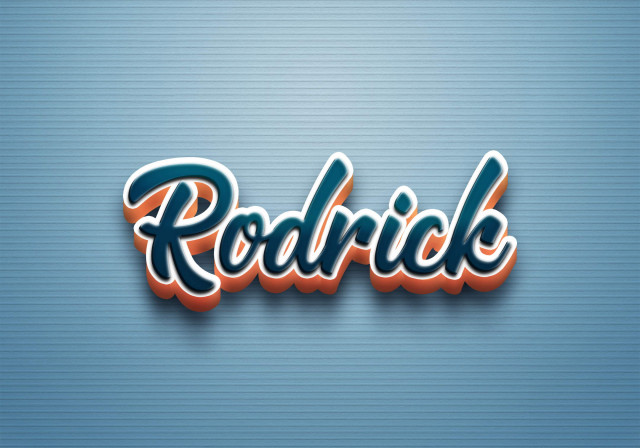 Free photo of Cursive Name DP: Rodrick