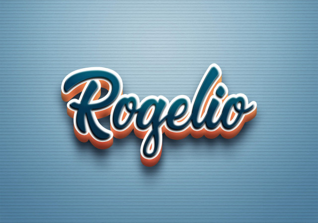 Free photo of Cursive Name DP: Rogelio