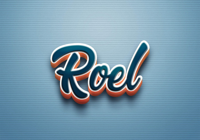 Free photo of Cursive Name DP: Roel