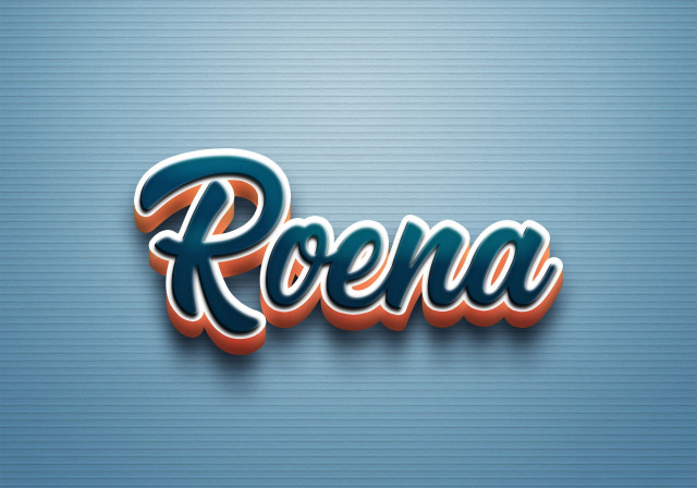 Free photo of Cursive Name DP: Roena