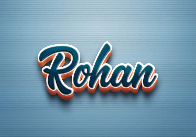 Free photo of Cursive Name DP: Rohan