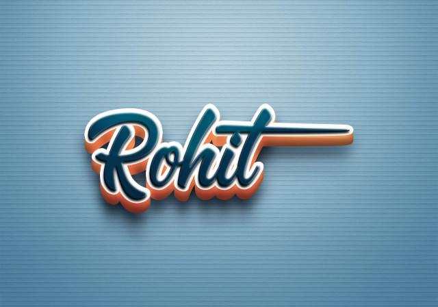 Free photo of Cursive Name DP: Rohit